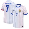 Camiseta de fútbol Francia Griezmann 7 Segunda Equipación Euro 2024 - Hombre